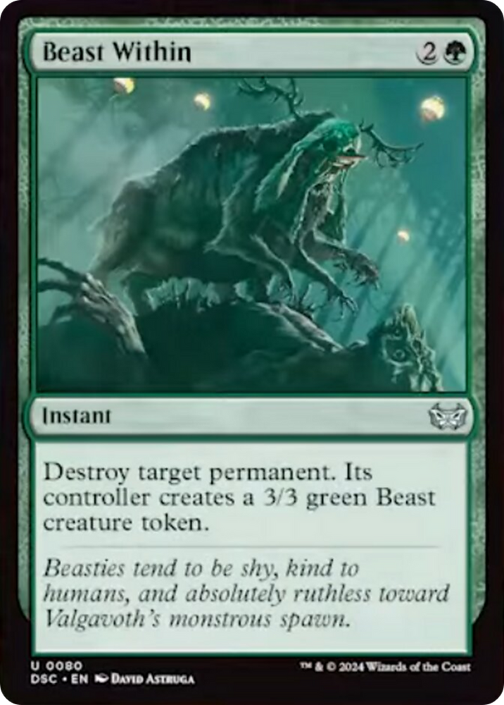 Beast Within [Duskmourn: House of Horror Commander] 