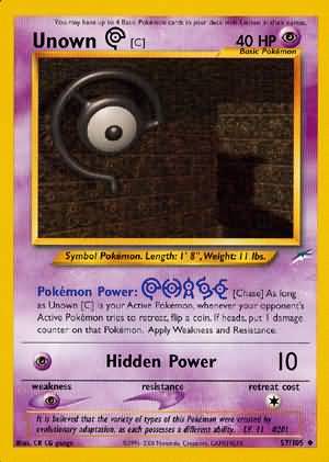 Unown [C] (57/105) [Neo Destiny Unlimited] 