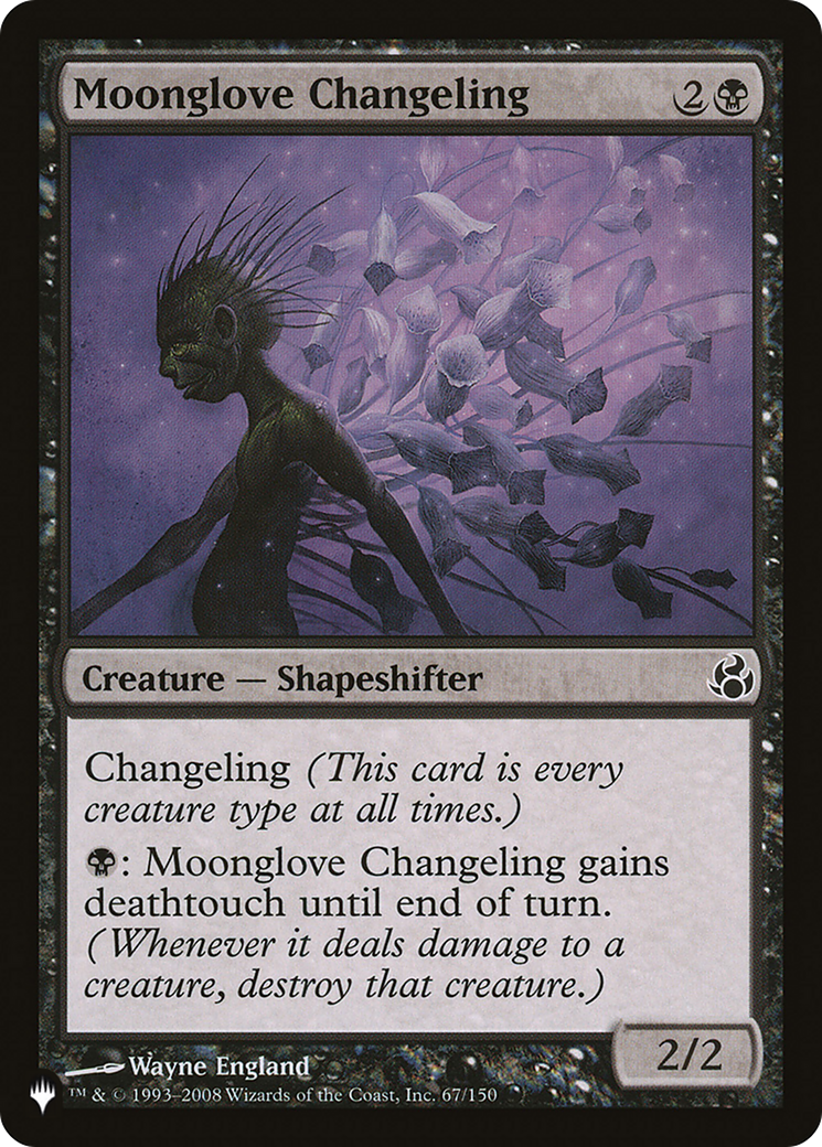 Moonglove Changeling [The List Reprints] 