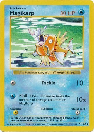 Magikarp (35/102) [Shadowless Unlimited Base Set] 