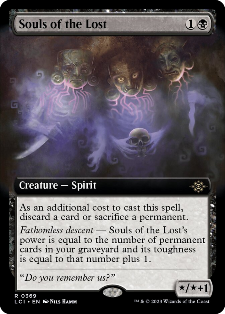 Souls of the Lost (Extended Art) [The Lost Caverns of Ixalan] 