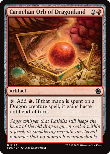 Carnelian Orb of Dragonkind [Foundations Commander]