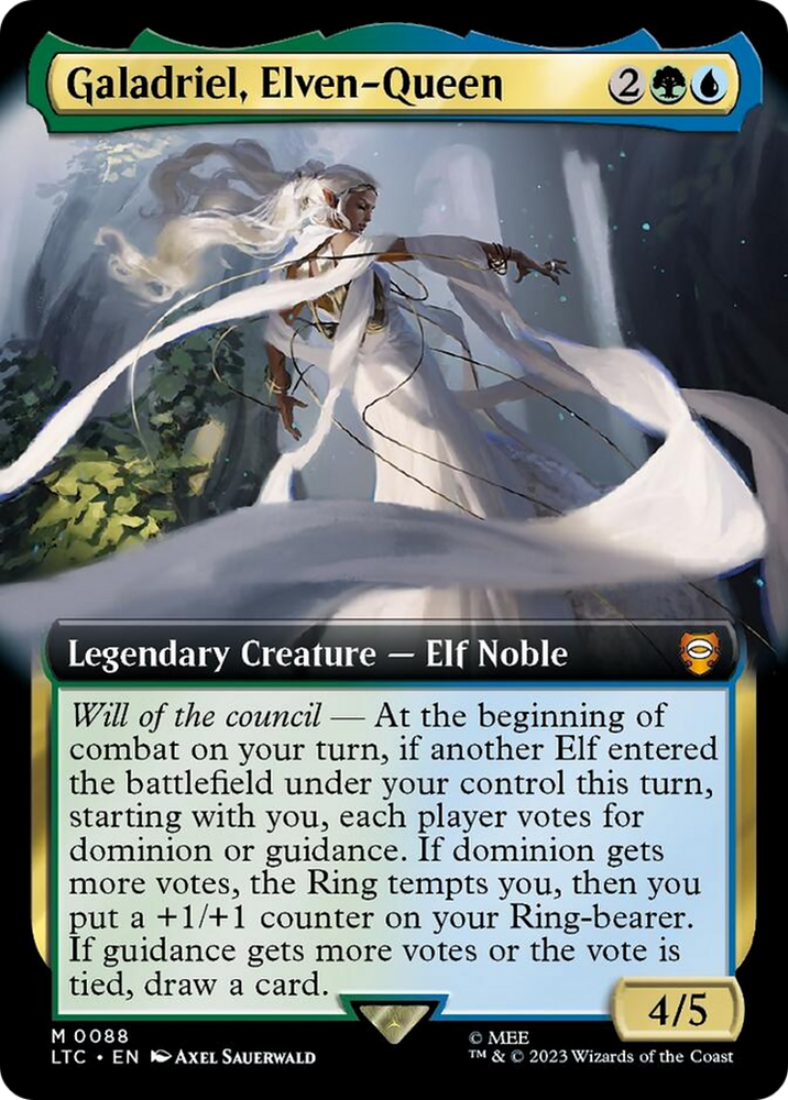 Galadriel, Elven-Queen (Extended Art) [The Lord of the Rings: Tales of Middle-Earth Commander] 