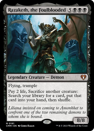 Razaketh, the Foulblooded [Commander Masters] 