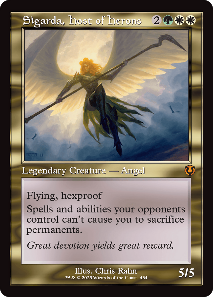 Sigarda, Host of Herons (Retro Frame) [Innistrad Remastered]