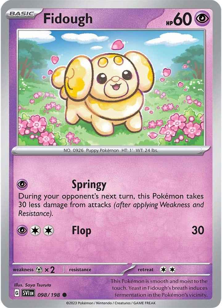 Fidough (098/198) [Scarlet &amp; Violet: Base Set] 