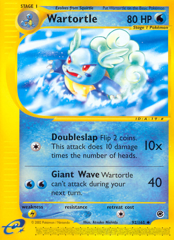 Wartortle (92/165) [Expedition: Base Set] 