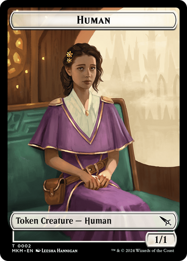 Human Token [Murders at Karlov Manor Tokens] 