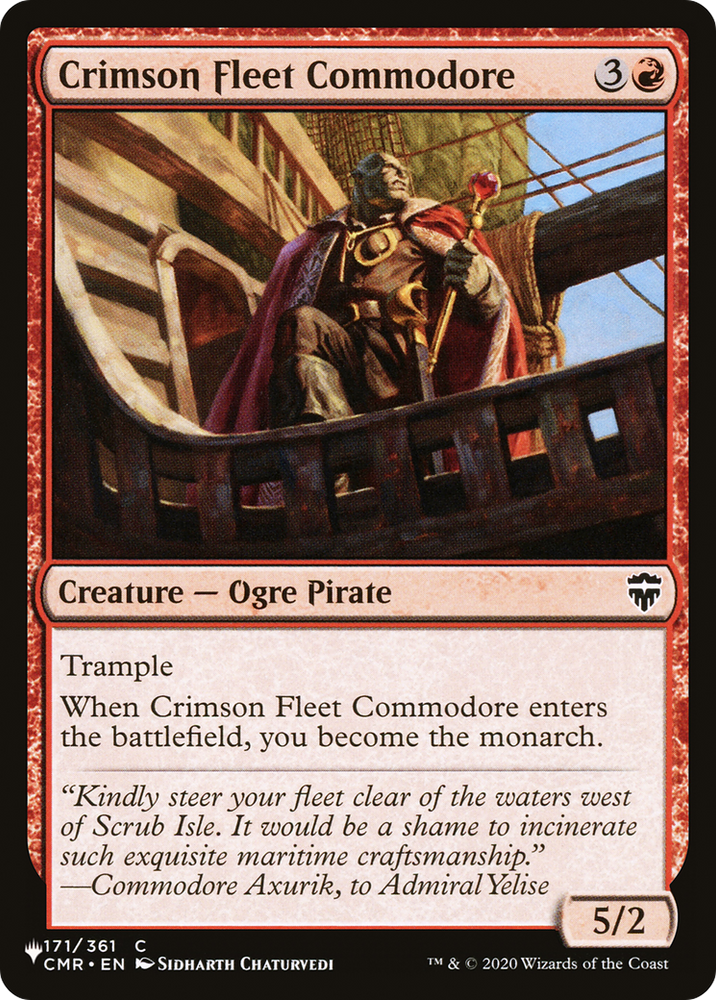 Crimson Fleet Commodore [The List Reprints] 