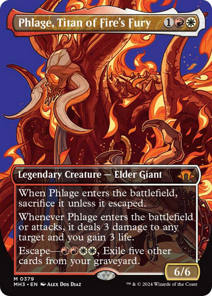 Phlage, Titan of Fire's Fury (Borderless) [Modern Horizons 3] 