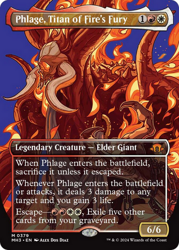 Phlage, Titan of Fire's Fury (Borderless) [Modern Horizons 3] 