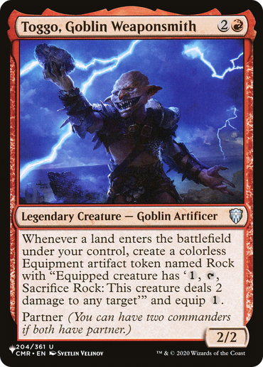 Toggo, Goblin Weaponsmith [The List Reprints] 