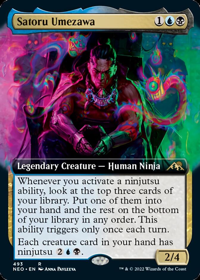 Satoru Umezawa (Extended Art) [Kamigawa: Neon Dynasty] 