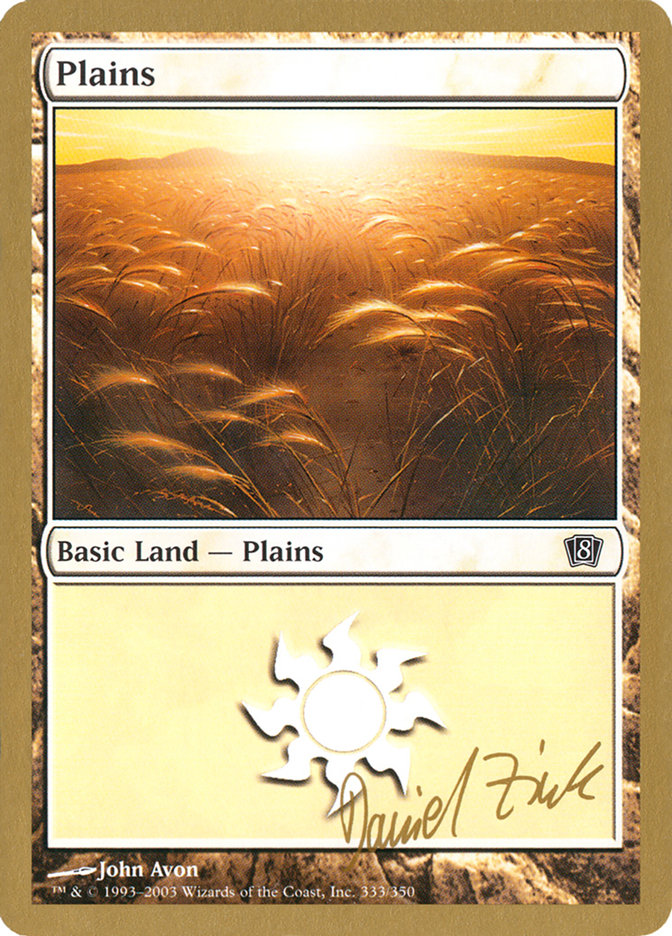 Plains (dz333) (Daniel Zink) [World Championship Decks 2003] 