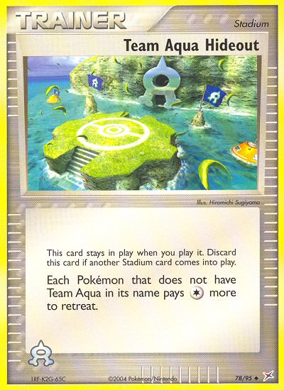 Team Aqua Hideout (78/95) [EX: Team Magma vs Team Aqua] 