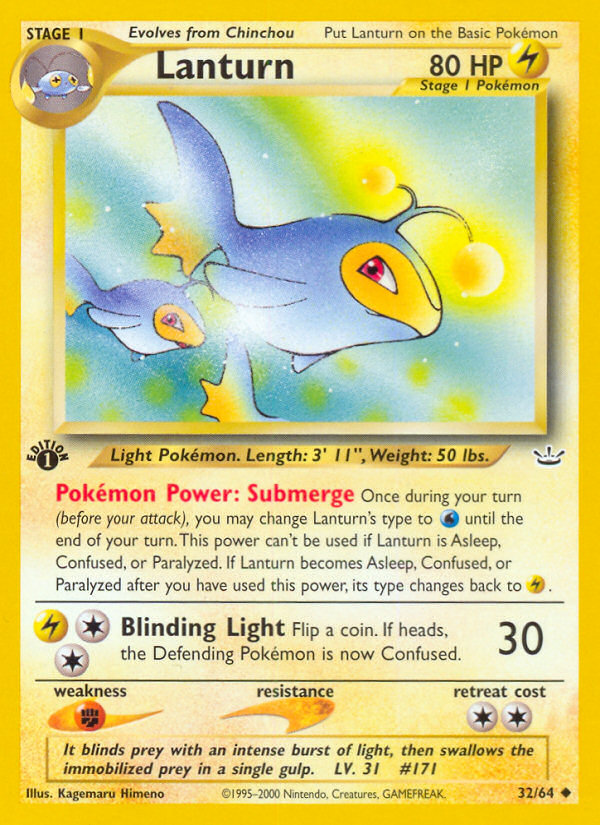 Lanturn (32/64) [Neo Revelation 1st Edition] 