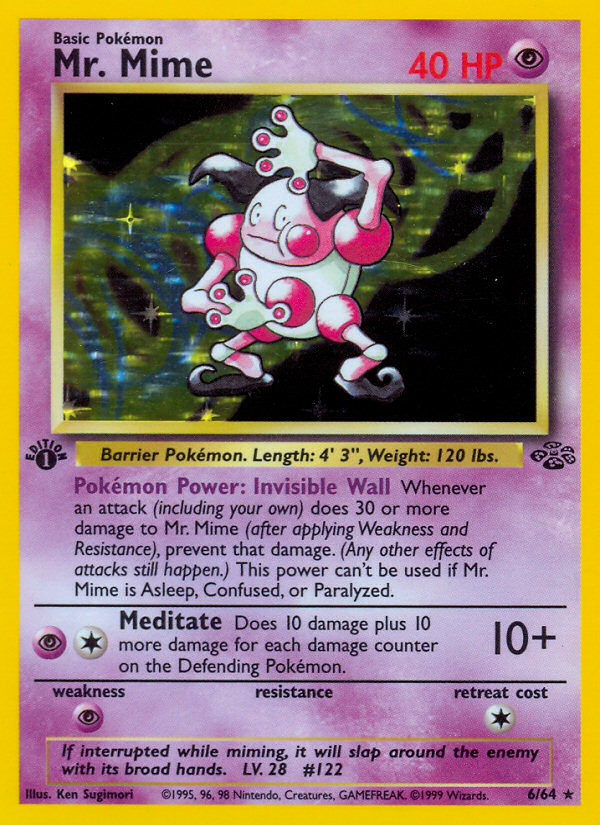 Mr. Mime (6/64) [Jungle 1st Edition] 