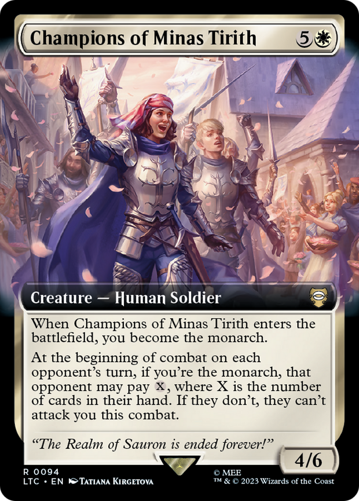 Champions of Minas Tirith (Extended Art) [The Lord of the Rings: Tales of Middle-Earth Commander] 