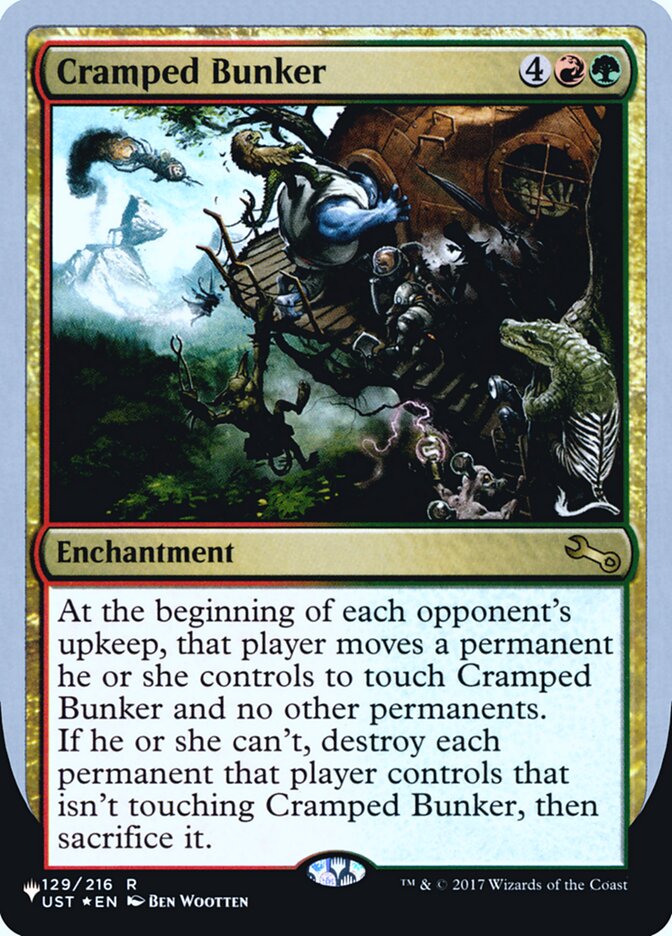 Cramped Bunker (Unfinity Foil Edition) [The List] 