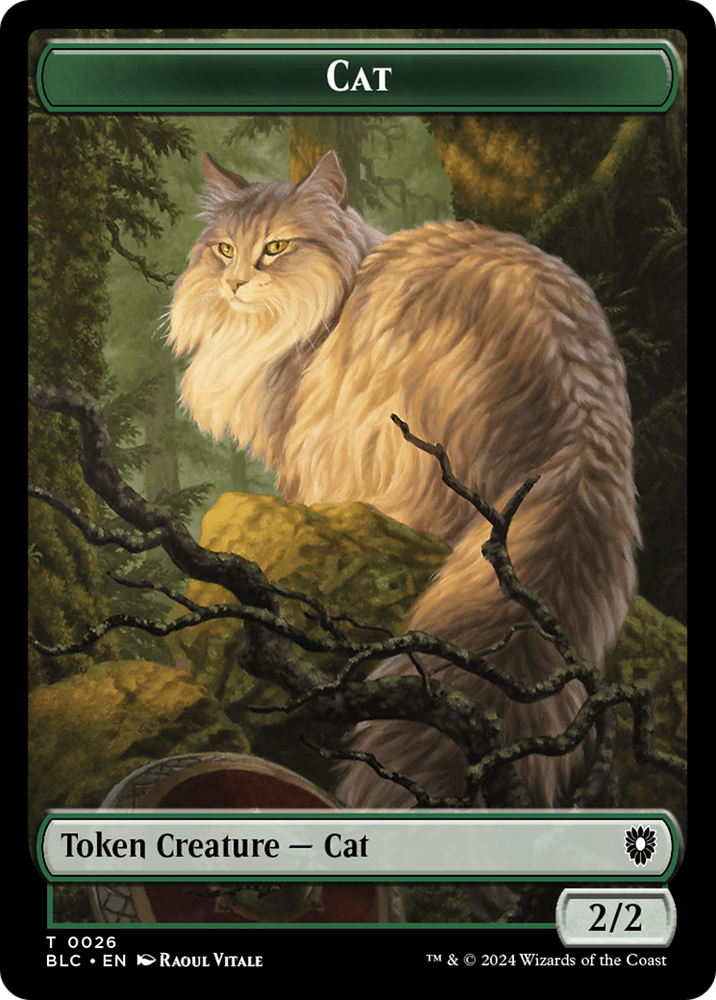 Elemental // Cat Double-Sided Token [Bloomburrow Commander Tokens] 