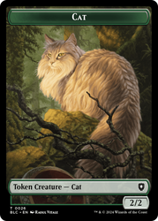 Elemental // Cat Double-Sided Token [Bloomburrow Commander Tokens] 