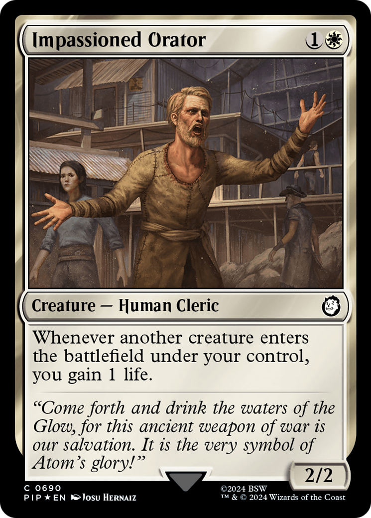 Impassioned Orator (Surge Foil) [Fallout] 