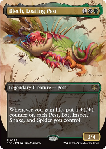 Blech, Loafing Pest (Borderless) [Secrets of Strixhaven]