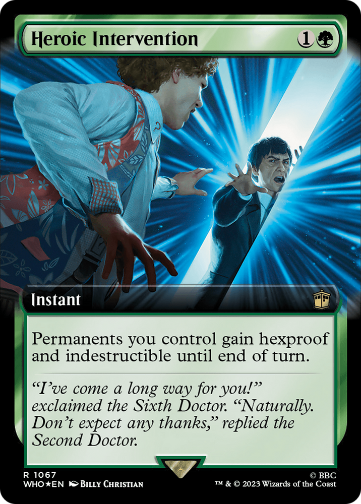 Heroic Intervention (Extended Art) (Surge Foil) [Doctor Who] 