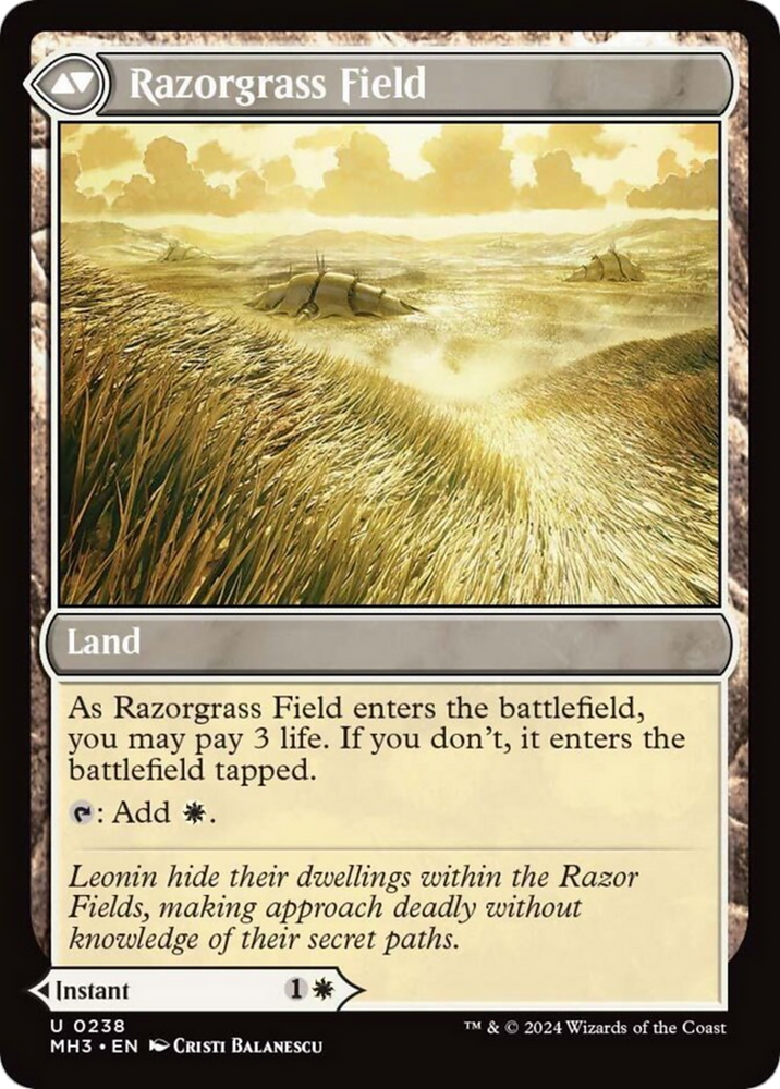 Razorgrass Ambush // Razorgrass Field [Modern Horizons 3] 