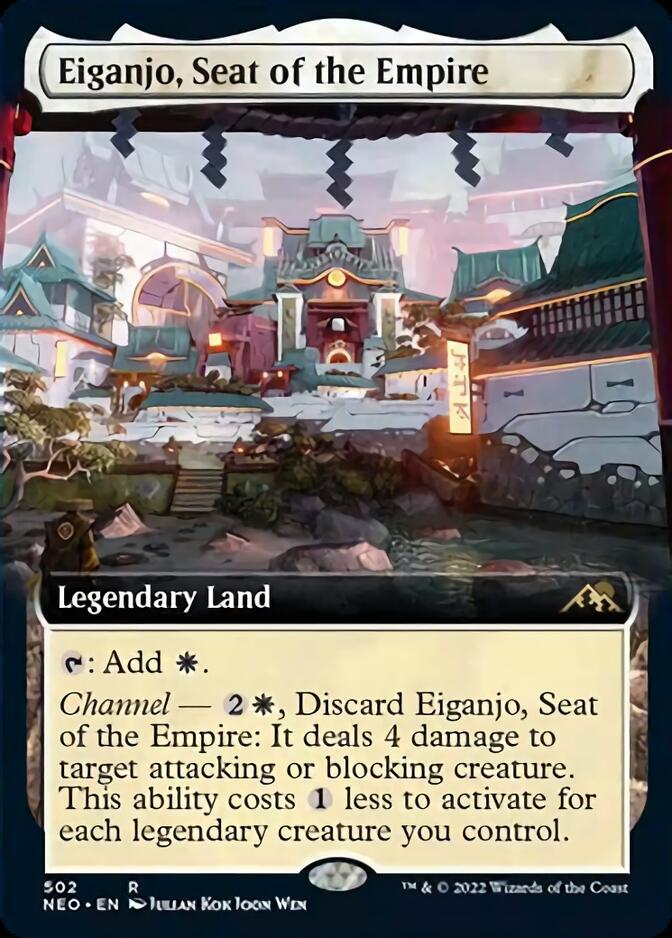 Eiganjo, Seat of the Empire (Extended Art) [Kamigawa: Neon Dynasty] 