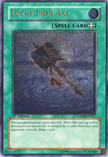 Lucky Iron Ax [FOTB-EN037] Ultimate Rare 