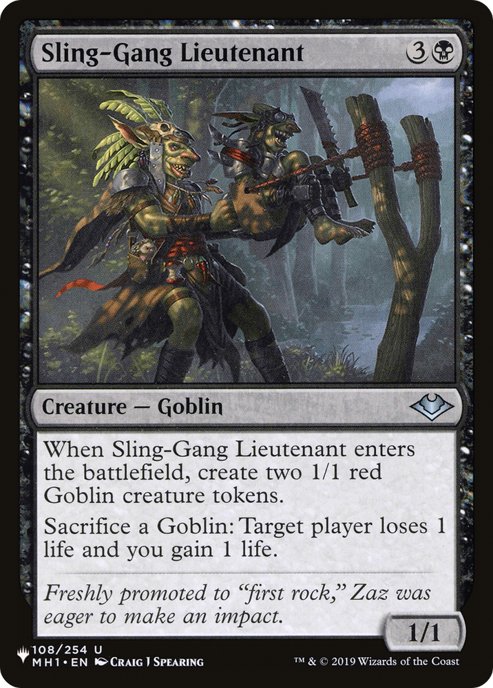 Sling-Gang Lieutenant [The List Reprints] 