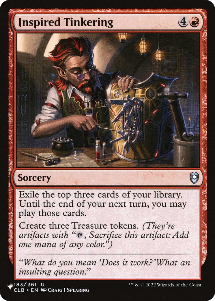 Inspired Tinkering [The List Reprints] 