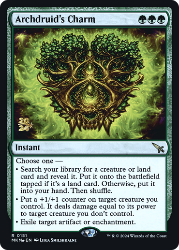 Archdruid's Charm [Murders at Karlov Manor Prerelease Promos] 