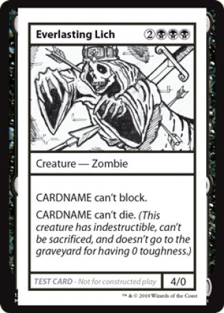 Everlasting Lich (2021 Edition) [Mystery Booster Playtest Cards] 