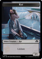 Eldrazi Spawn // Rat Double-Sided Token [Modern Horizons 3 Tokens] 