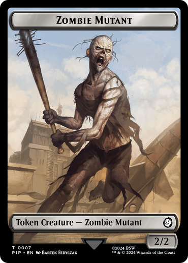 Energy Reserve // ​​Zombie Mutant Double-Sided Token [Fallout Tokens] 