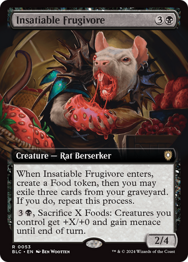 Insatiable Frugivore (Extended Art) [Bloomburrow Commander] 