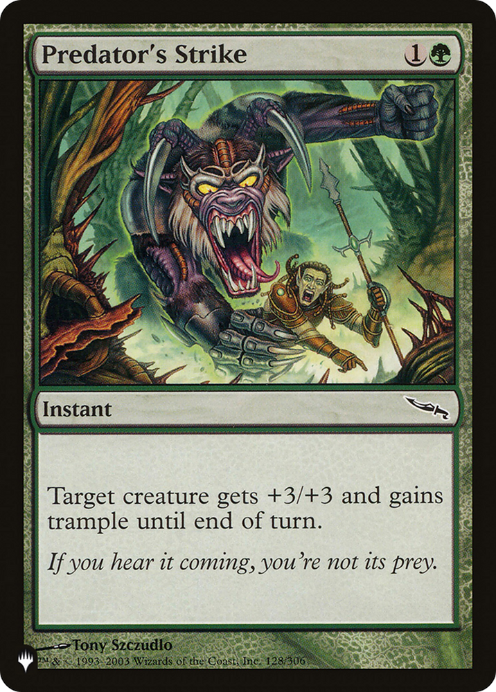 Predator's Strike [The List Reprints] 