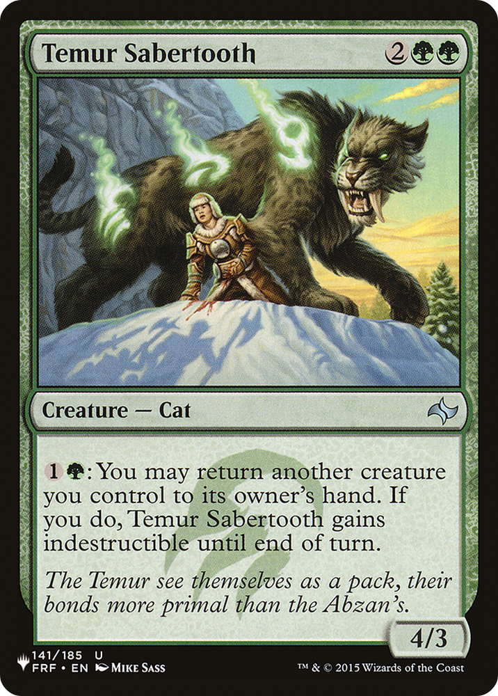 Temur Sabertooth [The List] 