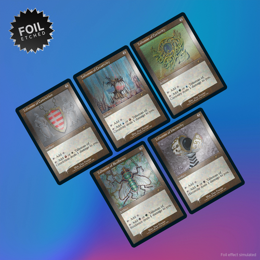 Secret Lair: Drop Series - Dan Frazier Is Back Again (The Enemy Talismans - Foil Etched Edition) 