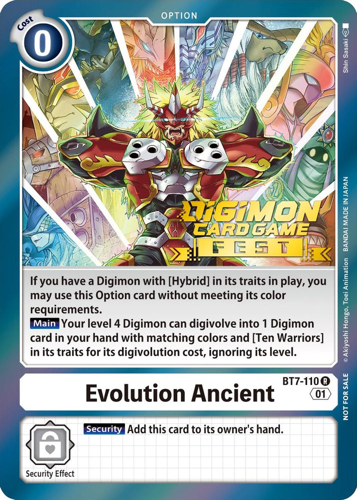 Evolution Ancient [BT7-110] (Digimon Card Game Fest 2022) [Next Adventure Promos] 