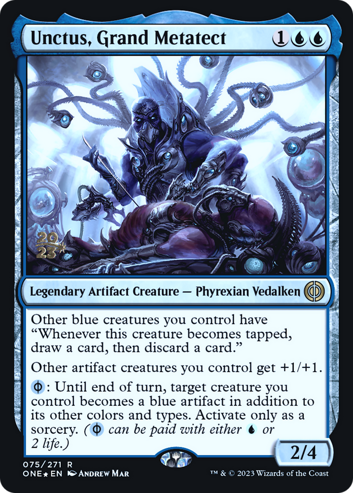 Unctus, Grand Metatect [Phyrexia: All Will Be One Prerelease Promos] 