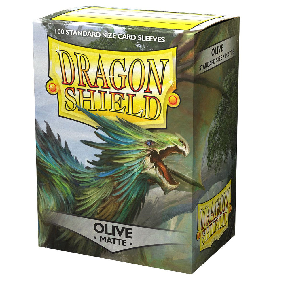 Dragon Shield: Standard 100ct Sleeves - Olive (Matte) 