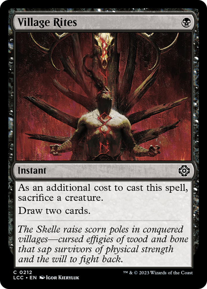 Village Rites [The Lost Caverns of Ixalan Commander] 