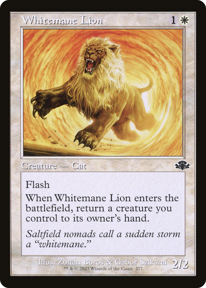 Whitemane Lion (Retro) [Dominaria Remastered] 