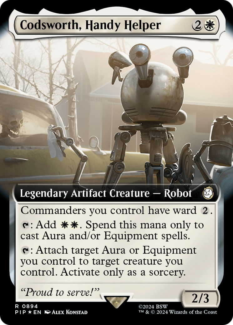 Codsworth, Handy Helper (Extended Art) (Surge Foil) [Fallout] 