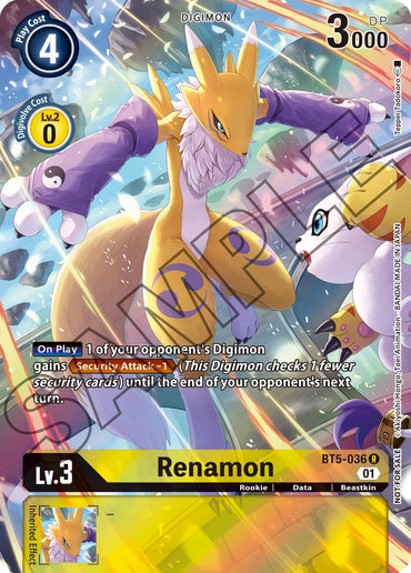 Renamon [BT5-036] (Tamer's Card Set 1) [Battle of Omni Promos] 