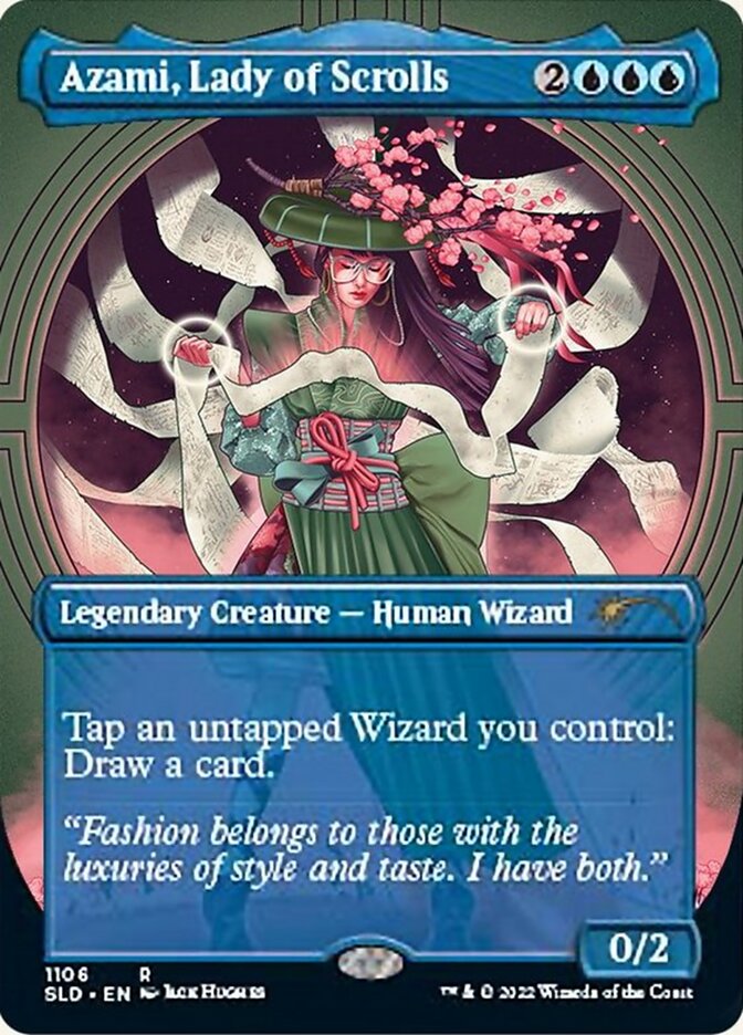 Azami, Lady of Scrolls (Borderless) [Secret Lair Drop Series] 