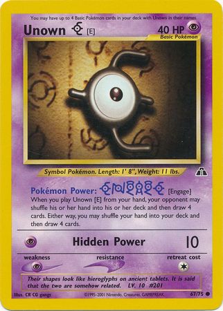 Unown [E] (67/75) [Neo Discovery Unlimited] 